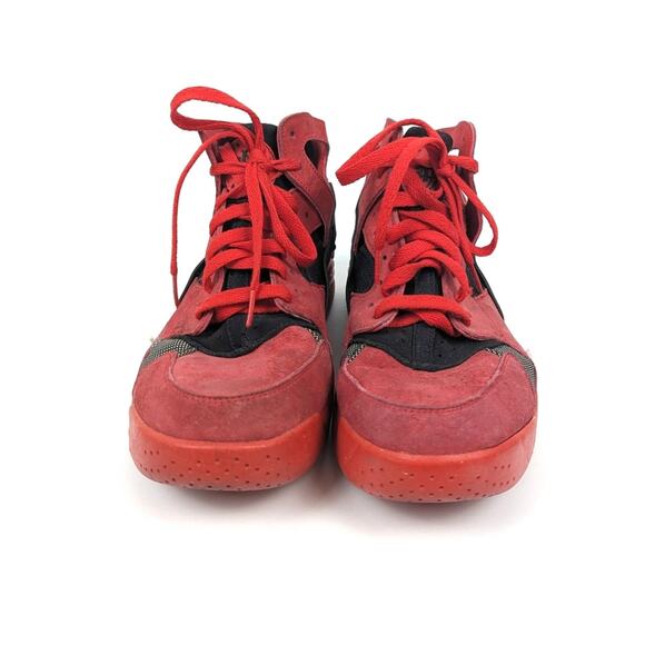 Nike Air Flight Huarache Sneakers 9 Red Black Basketball Athletic Men’s main image 4